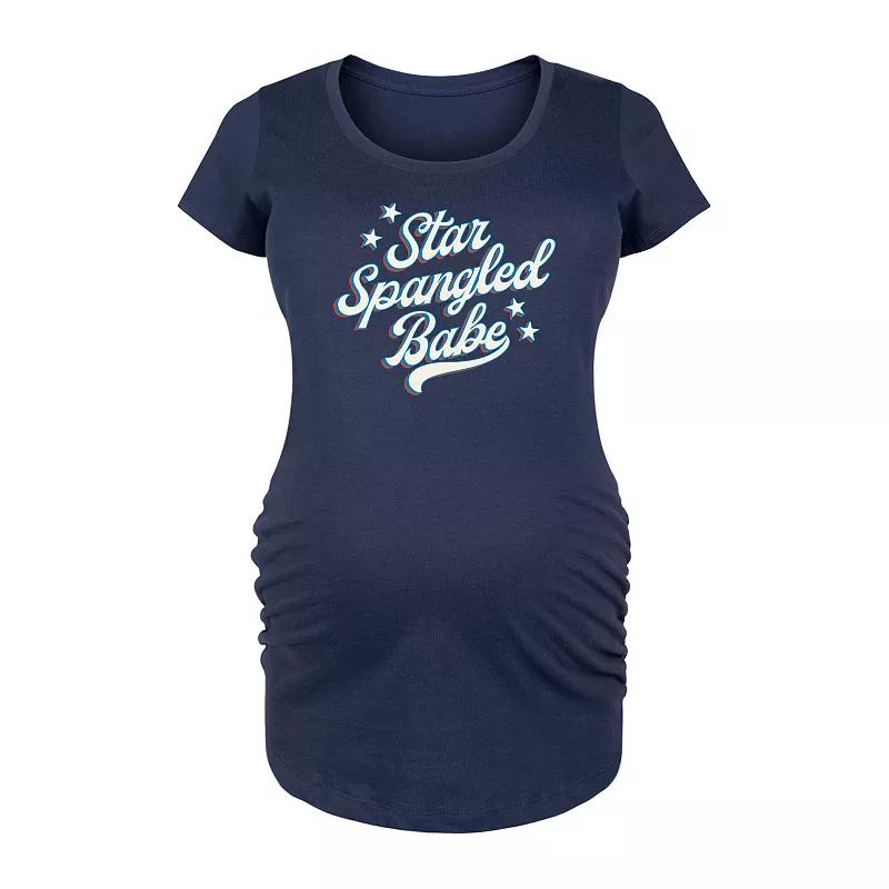 Maternity Candy Cane Cafe Graphic Tee, Women's,  Product Image