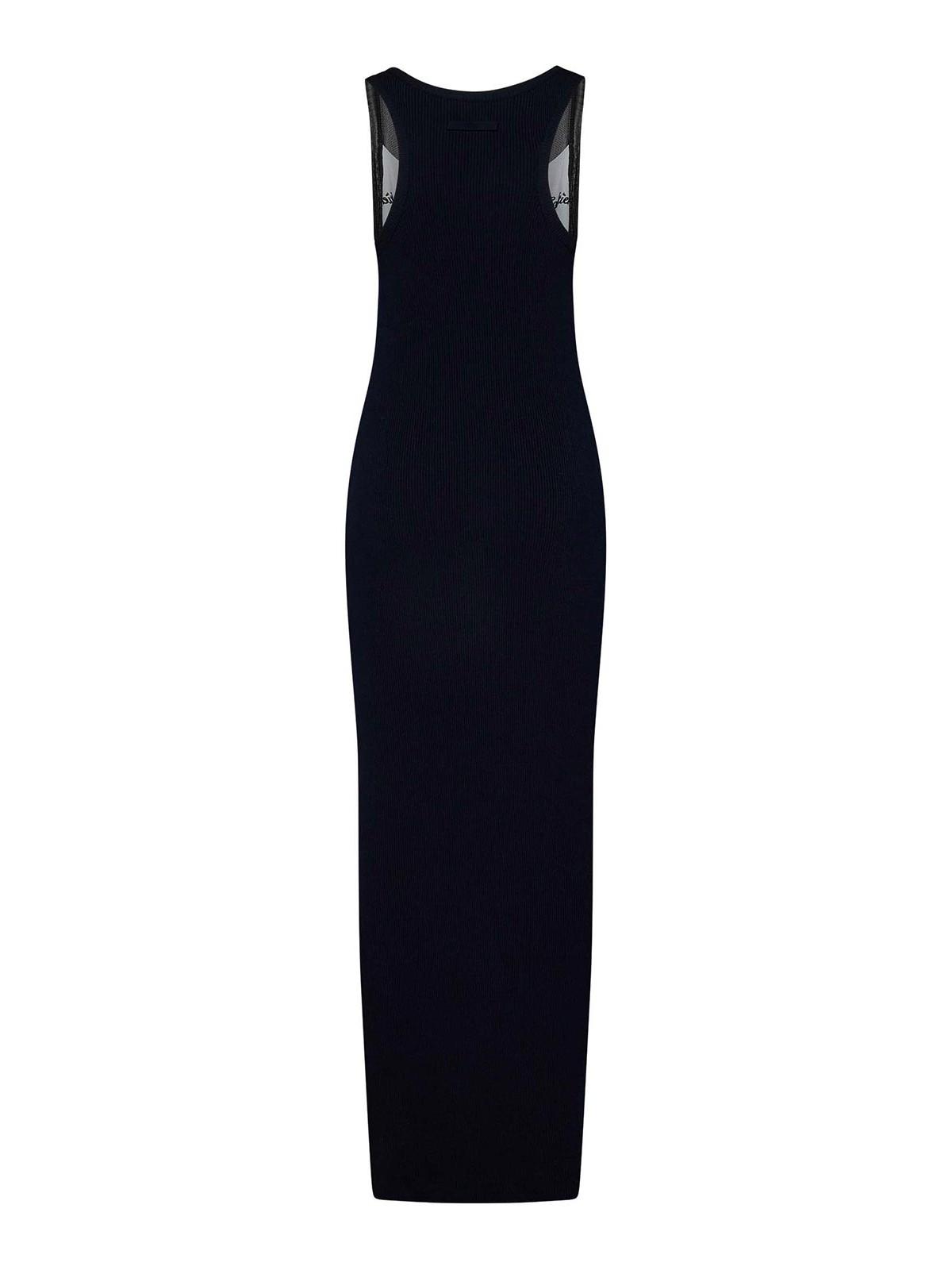 Black & Navy 'The Bi-Material Marinière' Maxi Dress Product Image