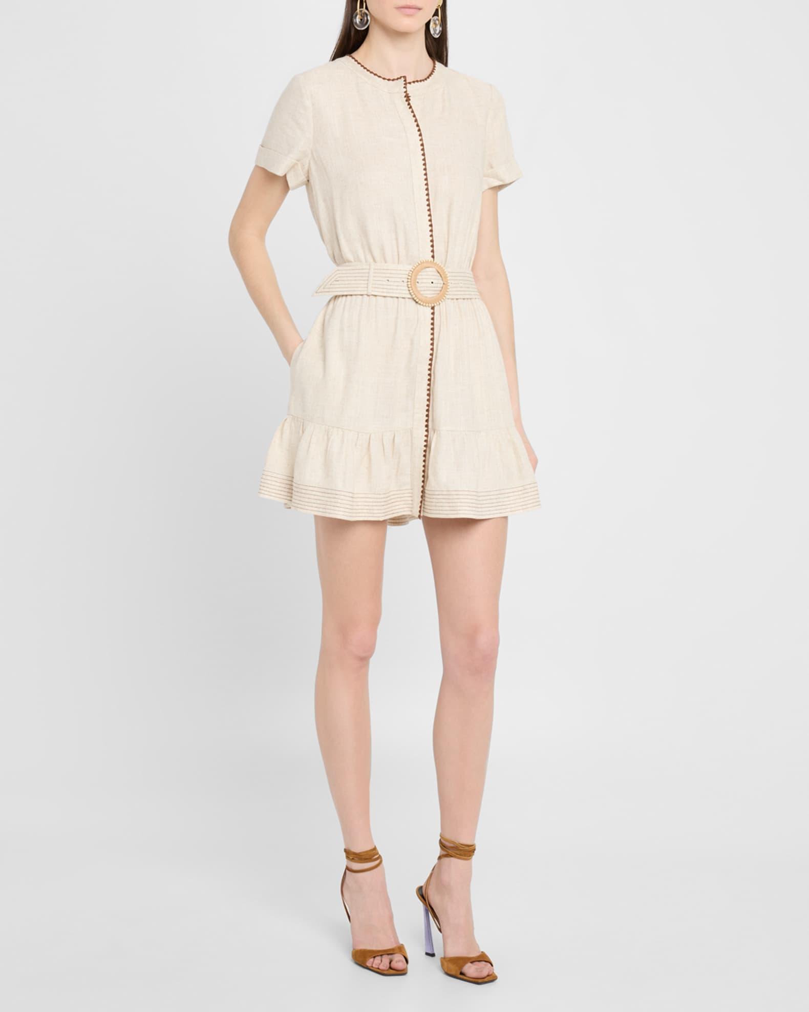 Beatriz Belted Mini Shirtdress Product Image