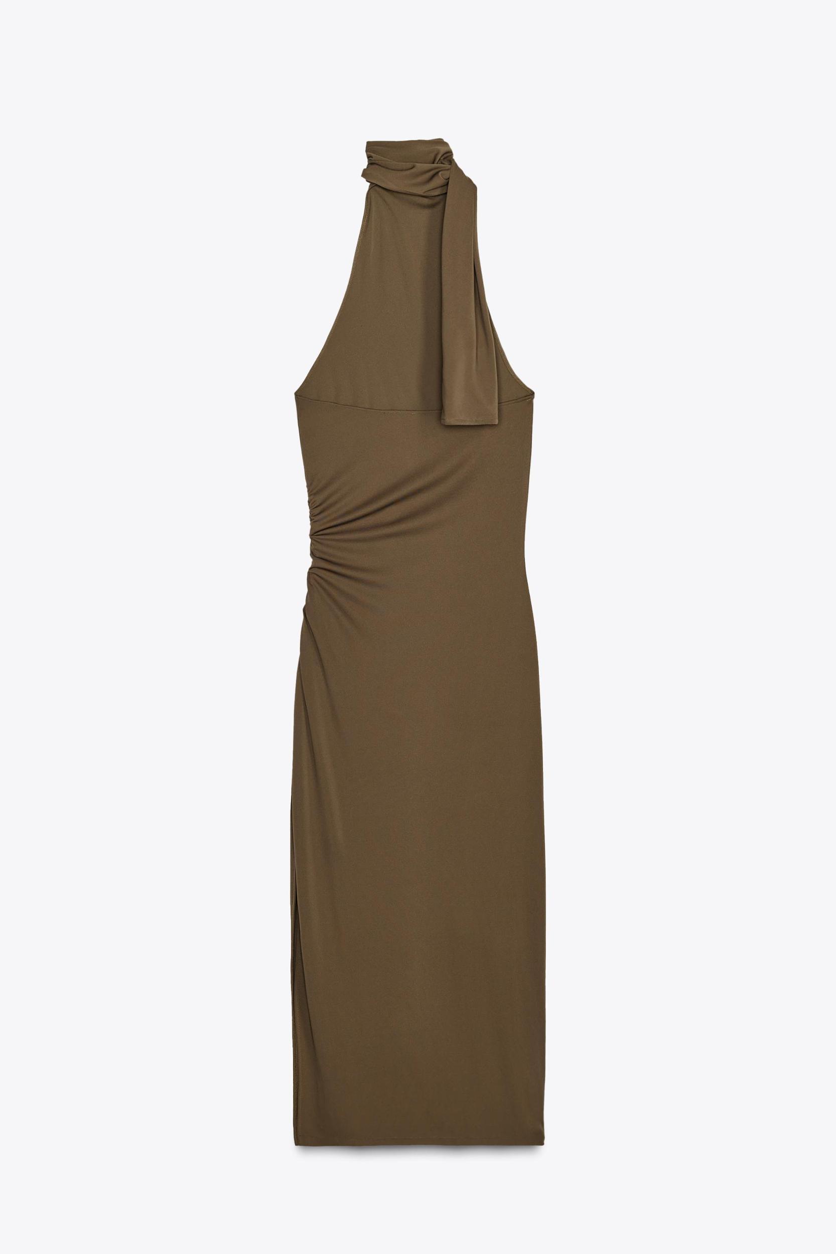 ASYMMETRIC DRAPED MAXI DRESS Product Image