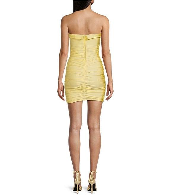 Midnight Doll Strapless Removable Strap Tube Bodycon Dress Product Image