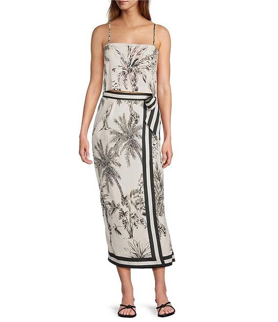 Antonio Melani Printed Toile Coordinating Clio Wrap Skirt Product Image