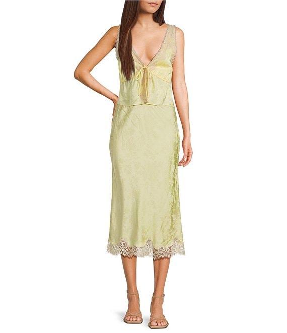 Rumored Lady Lace Coordinating Midi Skirt Product Image