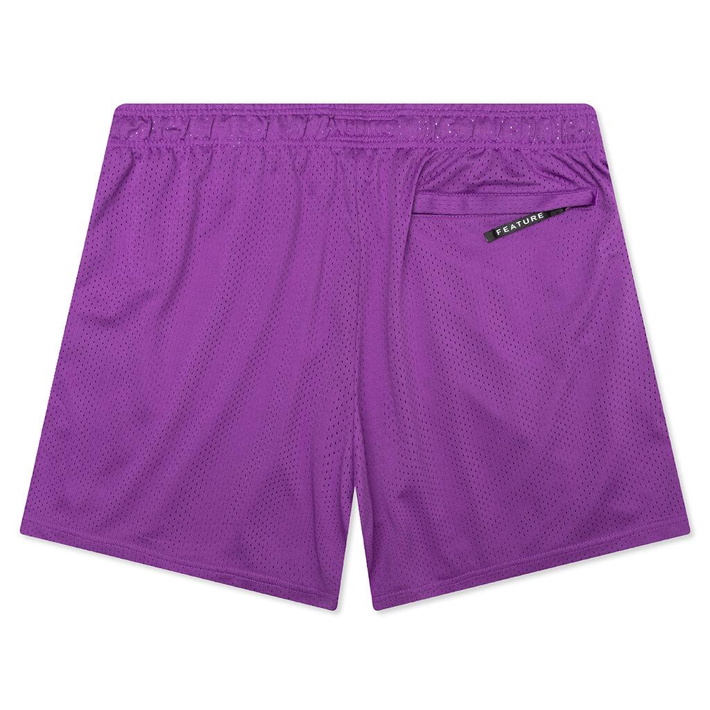 West Mesh Shorts - Purple Male Product Image