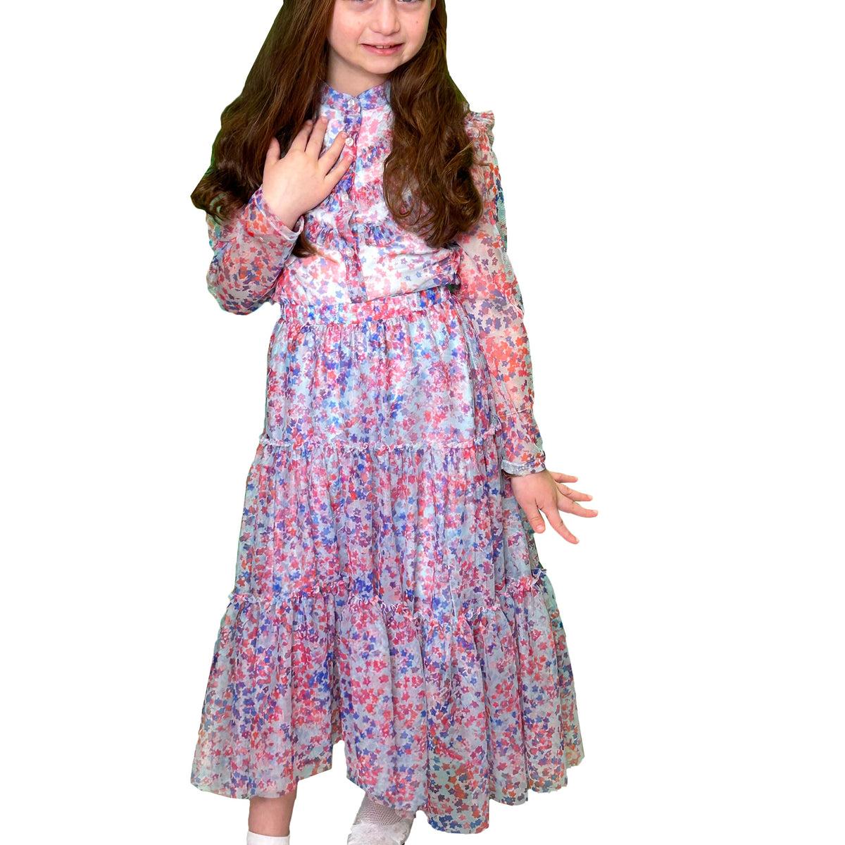 Philosophy Ruffled Skirt With All over Print Detail Product Image