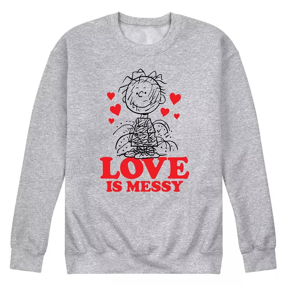 Men's Peanuts Pigpen Love Is Messy Sweatshirt,  Product Image