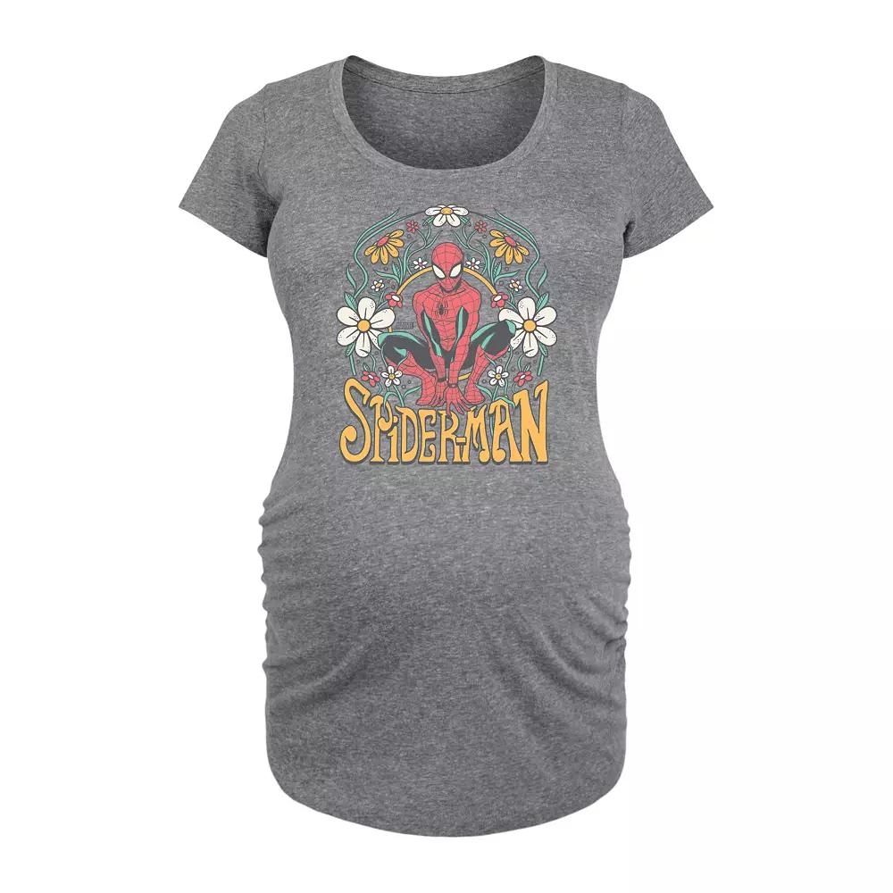 Maternity Retro Flowers Graphic Tee, Women's,  Product Image