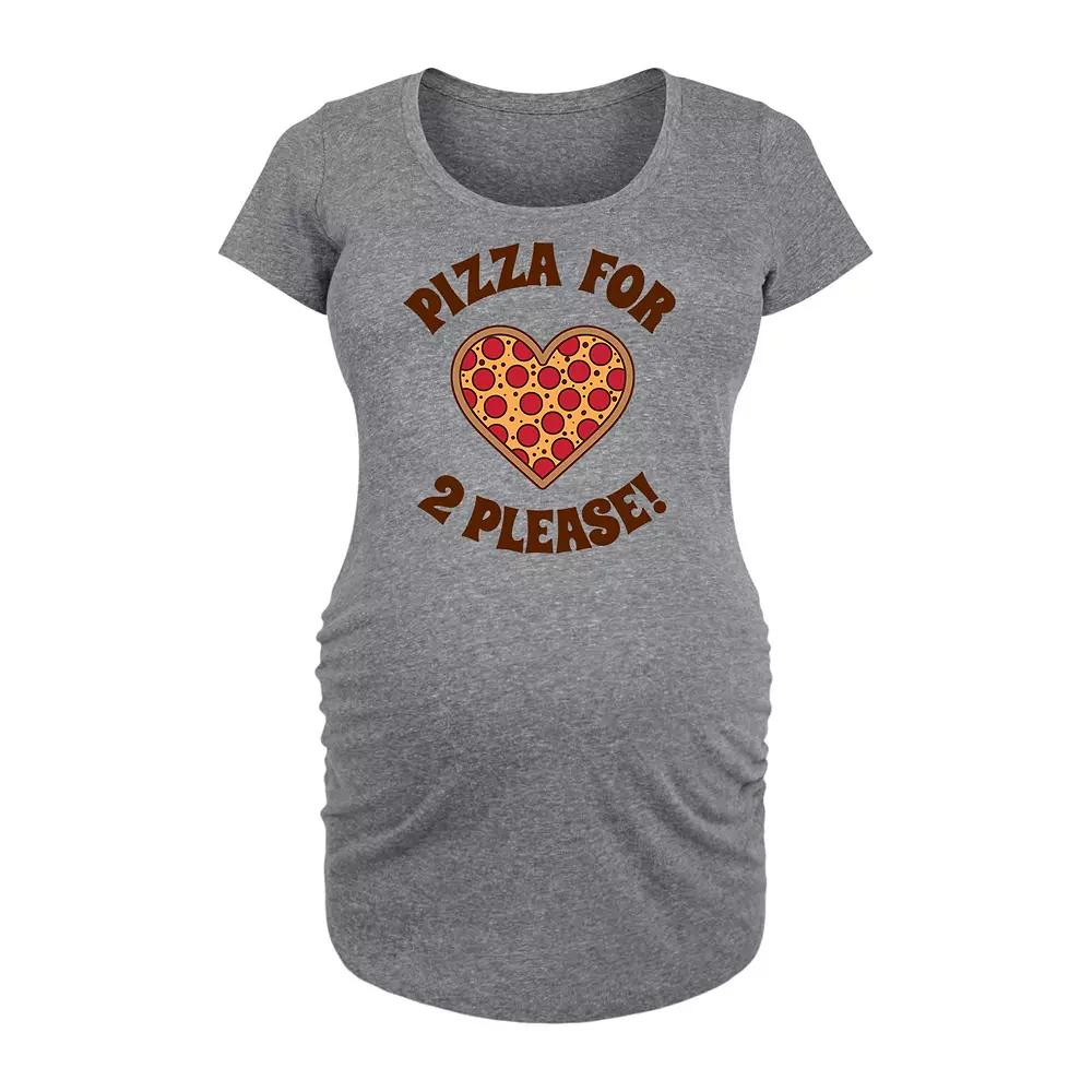 Maternity Pizza For Two Please Graphic Tee, Women's,  Product Image