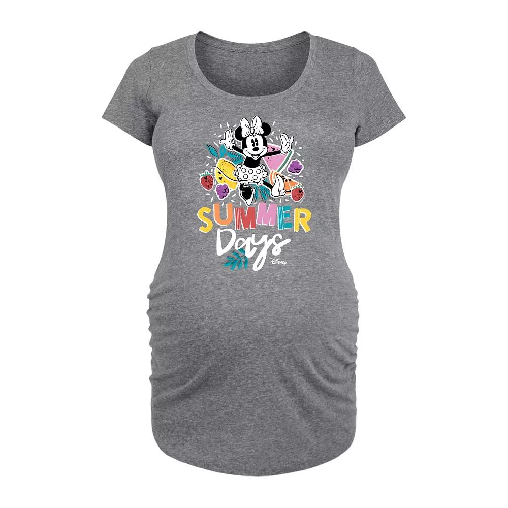 Disney's Minnie Mouse Maternity Summer Days Graphic Tee, Women's,  Product Image