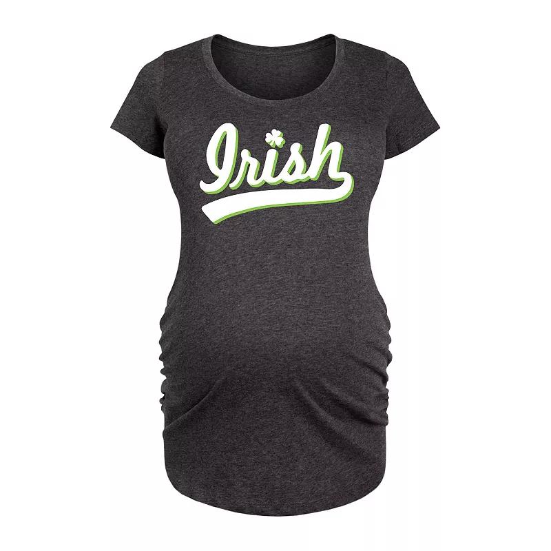 Maternity Irish Baby Coming Graphic Tee, Women's,  Product Image