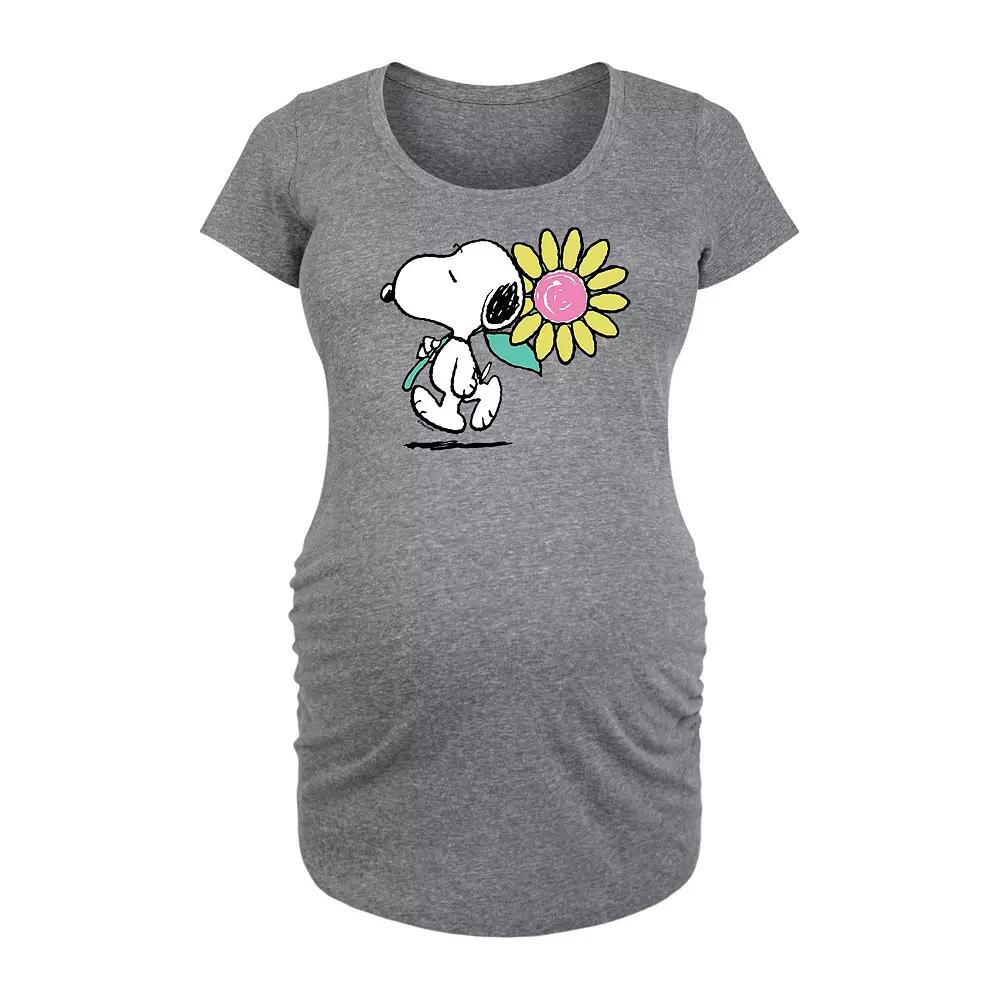 Maternity Peanuts Snoopy Daisy Graphic Tee, Women's,  Product Image