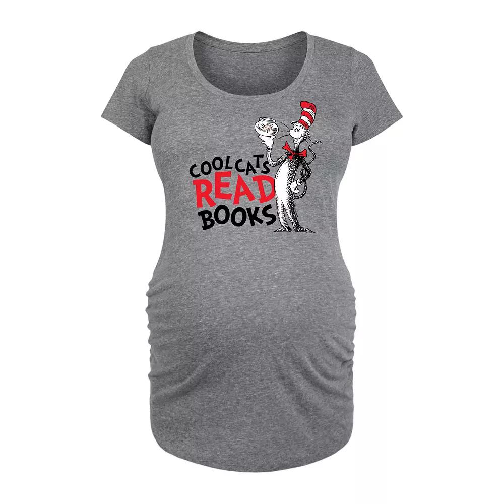 Maternity Dr. Seuss Red Fish Blue Fish Graphic Tee, Women's,  Product Image