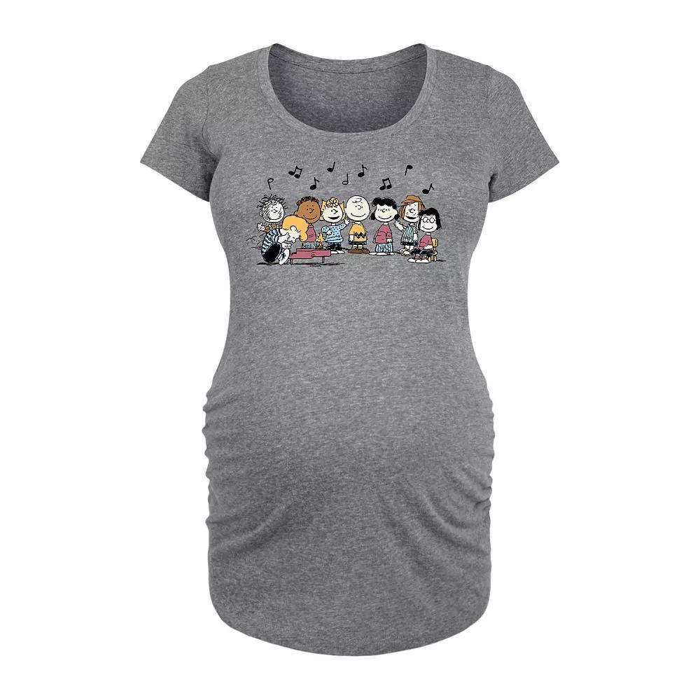 Maternity Italy Flag Graphic Tee, Womens Grey Gray Product Image