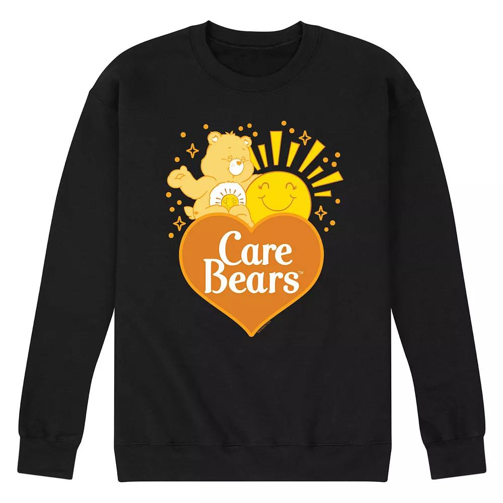 Men's Care Bears Funshine Logo Fleece Sweatshirt,  Product Image