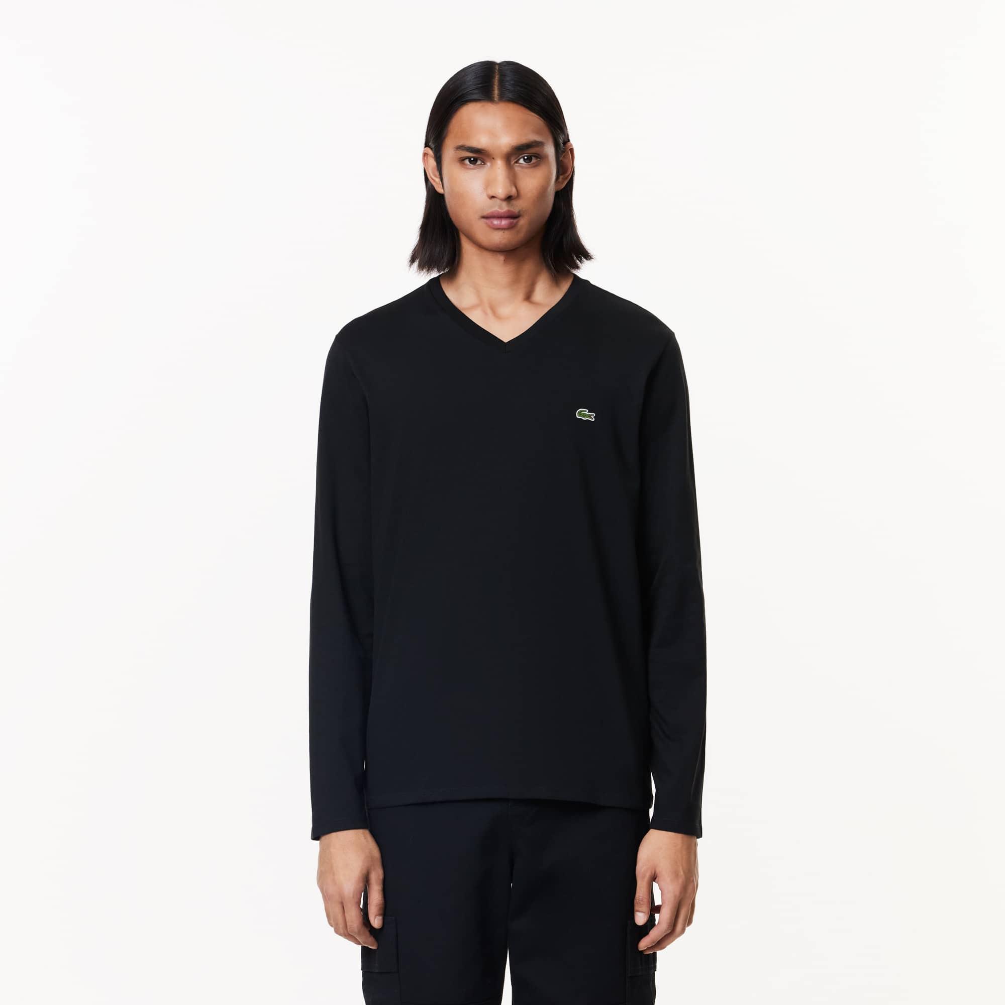 Men's Lightweight Pima Cotton V-Neck T-Shirt Product Image