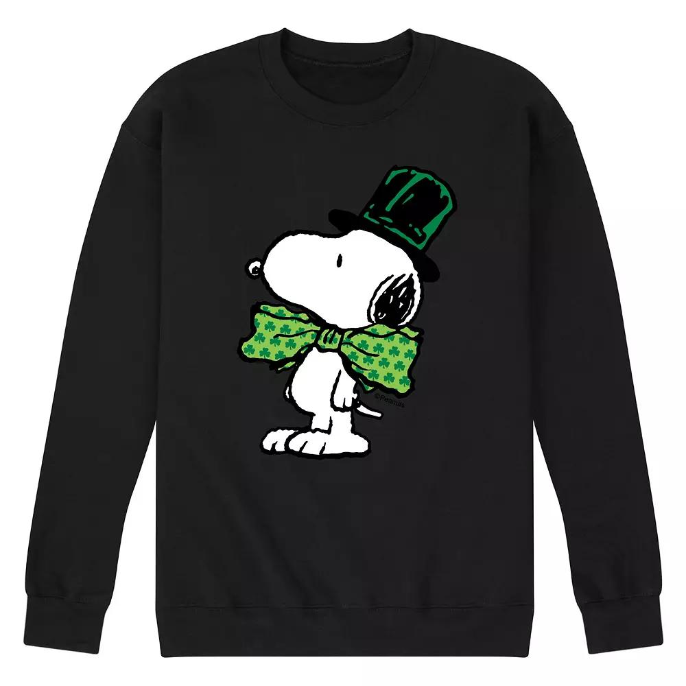 Men's Peanuts St Paddy's Bowtie Fleece Sweatshirt,  Product Image