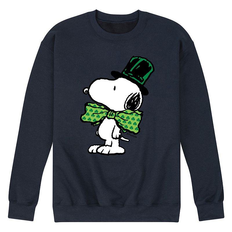 Men's Peanuts St Paddy's Bowtie Fleece Sweatshirt,  Product Image