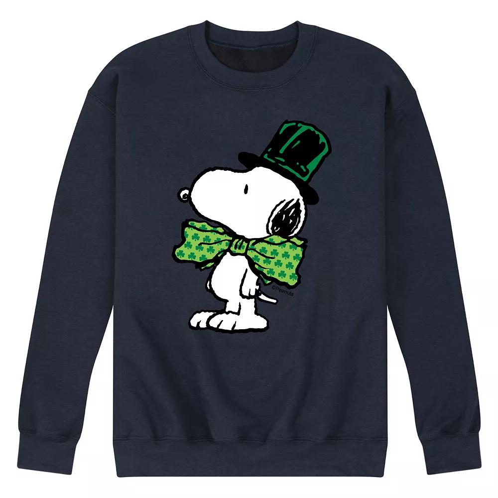 Men's Peanuts St Paddy's Bowtie Fleece Sweatshirt,  Product Image