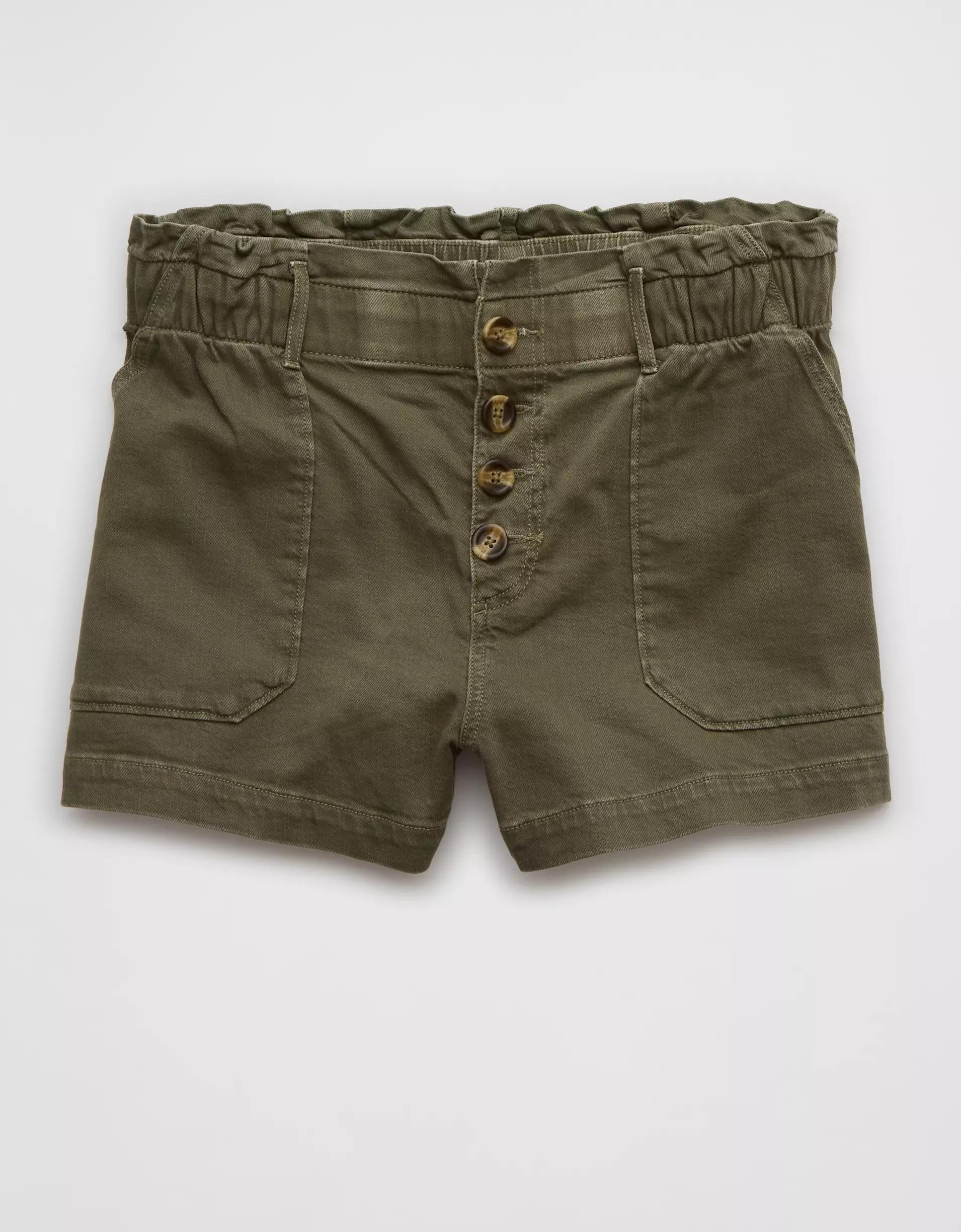 AE Dreamy Drape Stretch Paperbag Mom Short Product Image