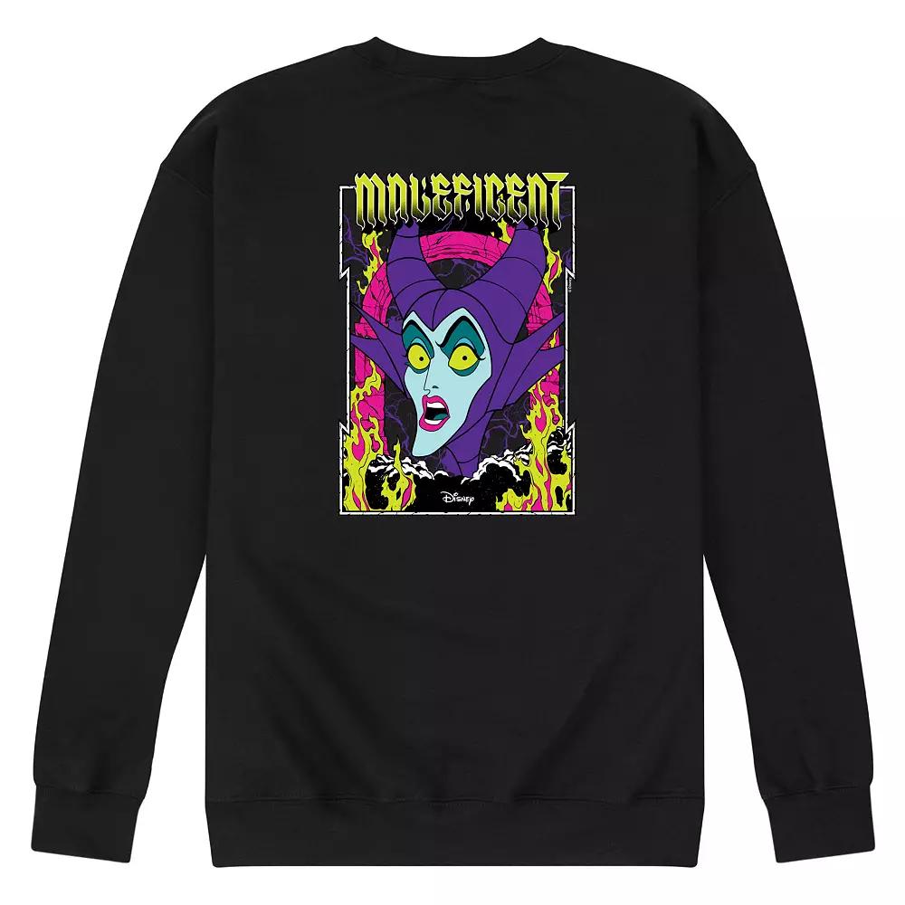 Disney Villains Sleeping Beauty Maleficent Men's Neon Poster Fleece Sweatshirt,  Product Image