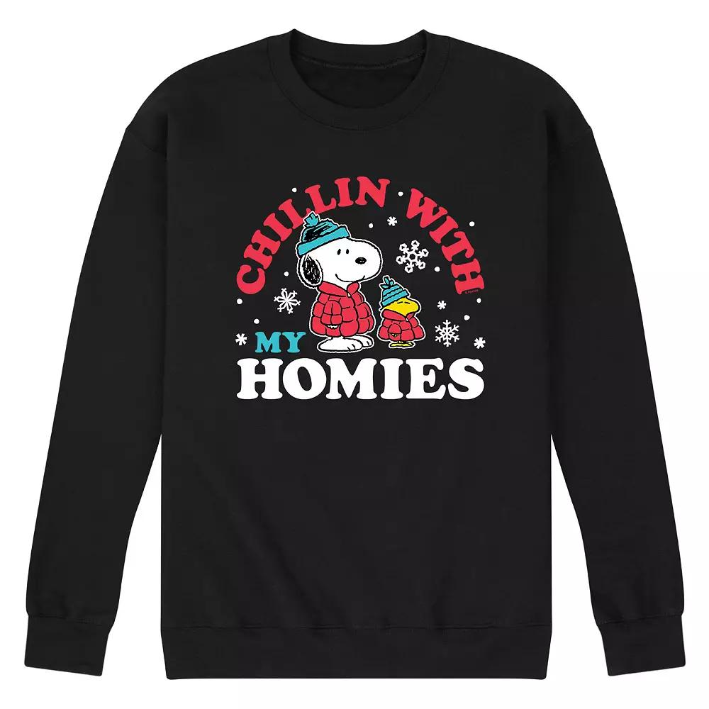 Men's Peanuts Chillin With My Homies Sweatshirt,  Product Image