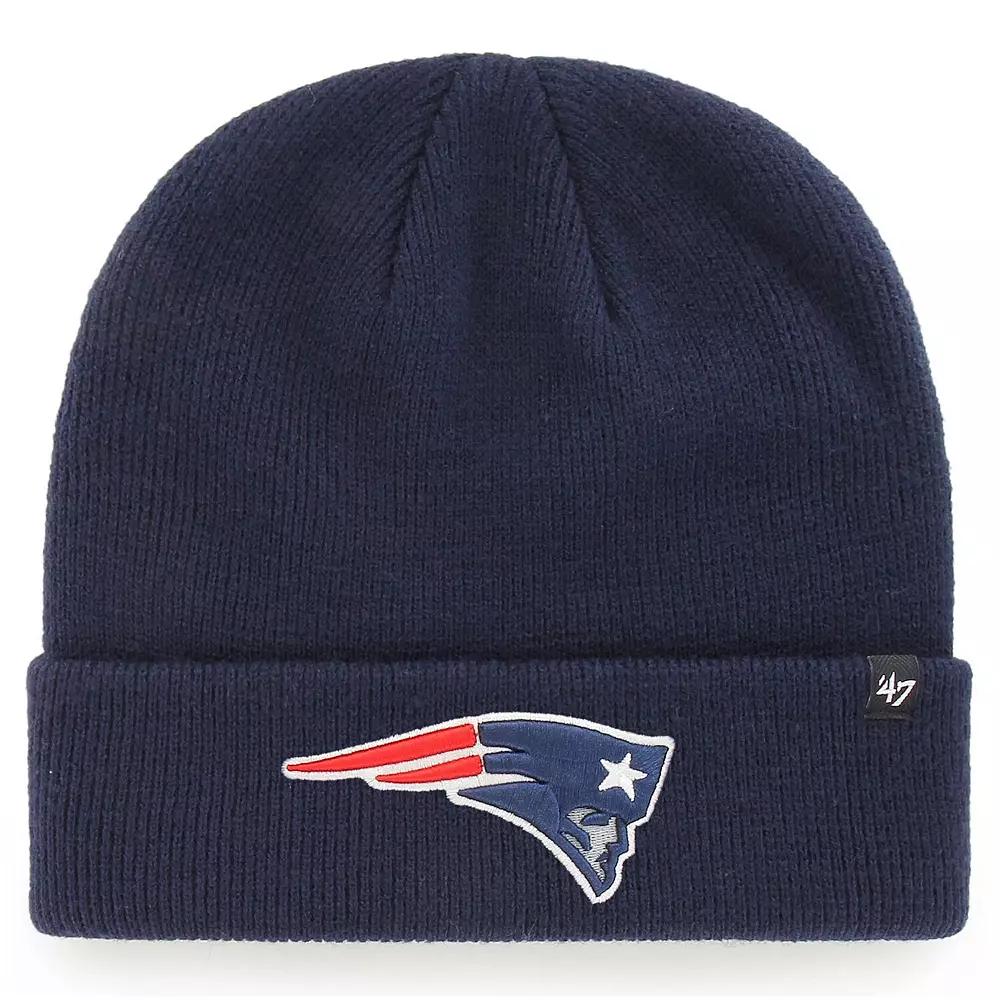 Men's '47 Navy New England Patriots Primary Basic Cuffed Knit Hat, Blue Product Image