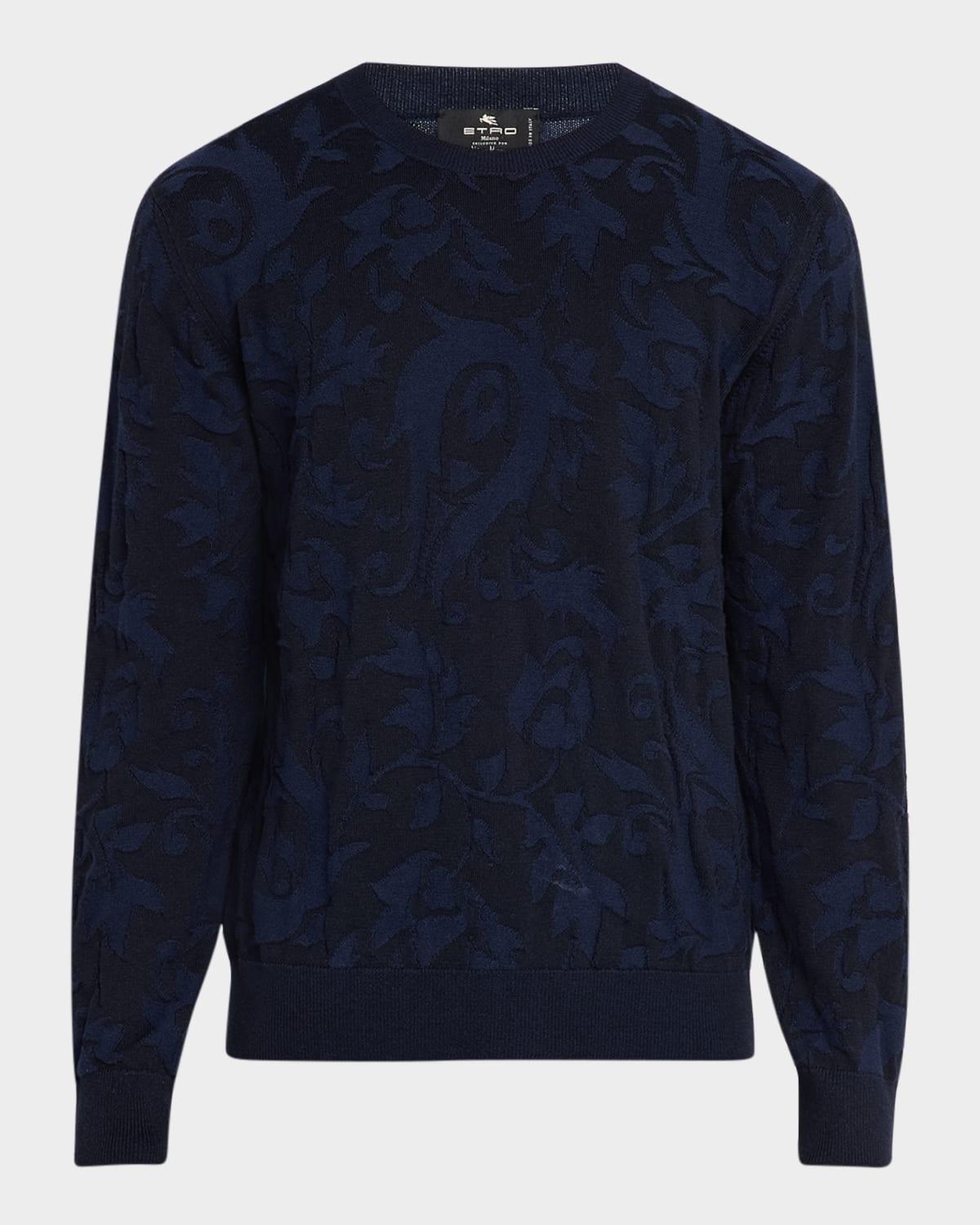Men's Jacquard Cotton-Cashmere Sweater Product Image