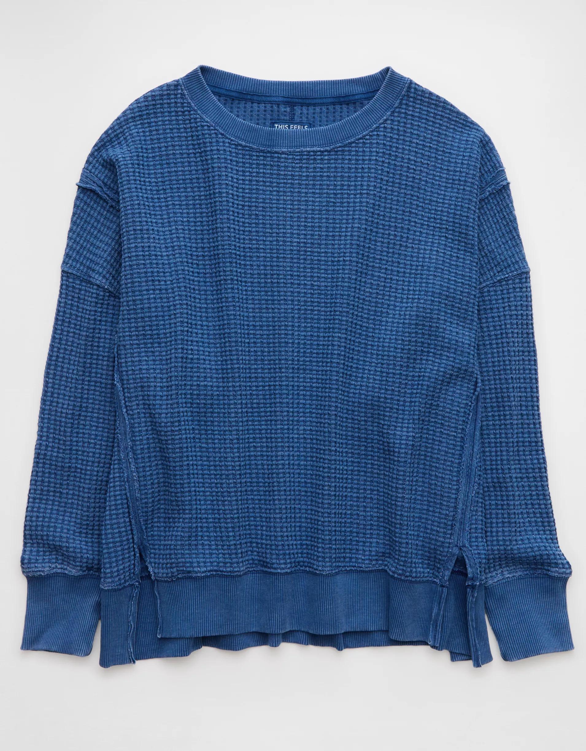 AE Big Hug Waffle Sweatshirt Product Image