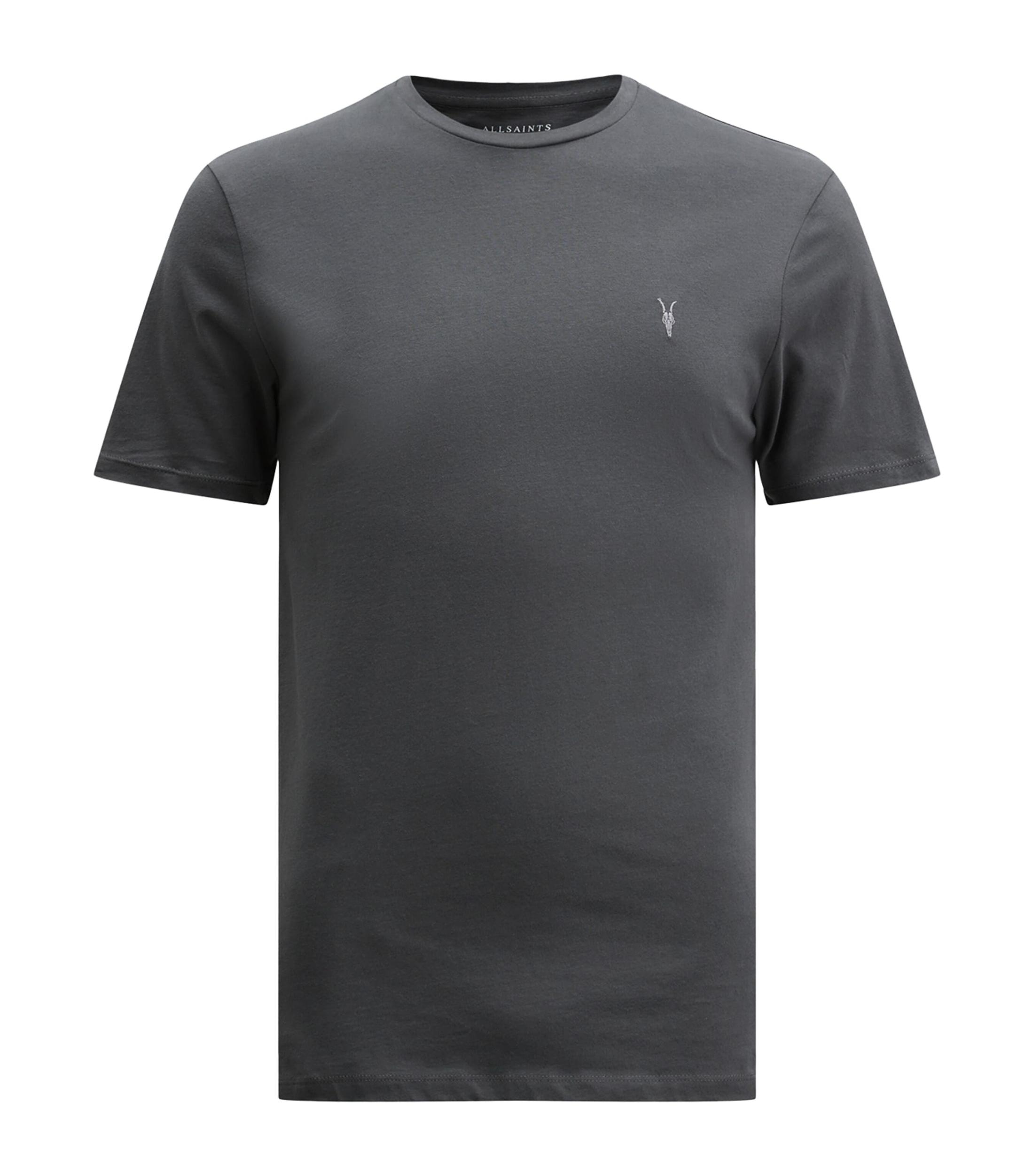 ALLSAINTS Brace Brushed Cotton Crew Neck T-shirt In Carter Grey Product Image