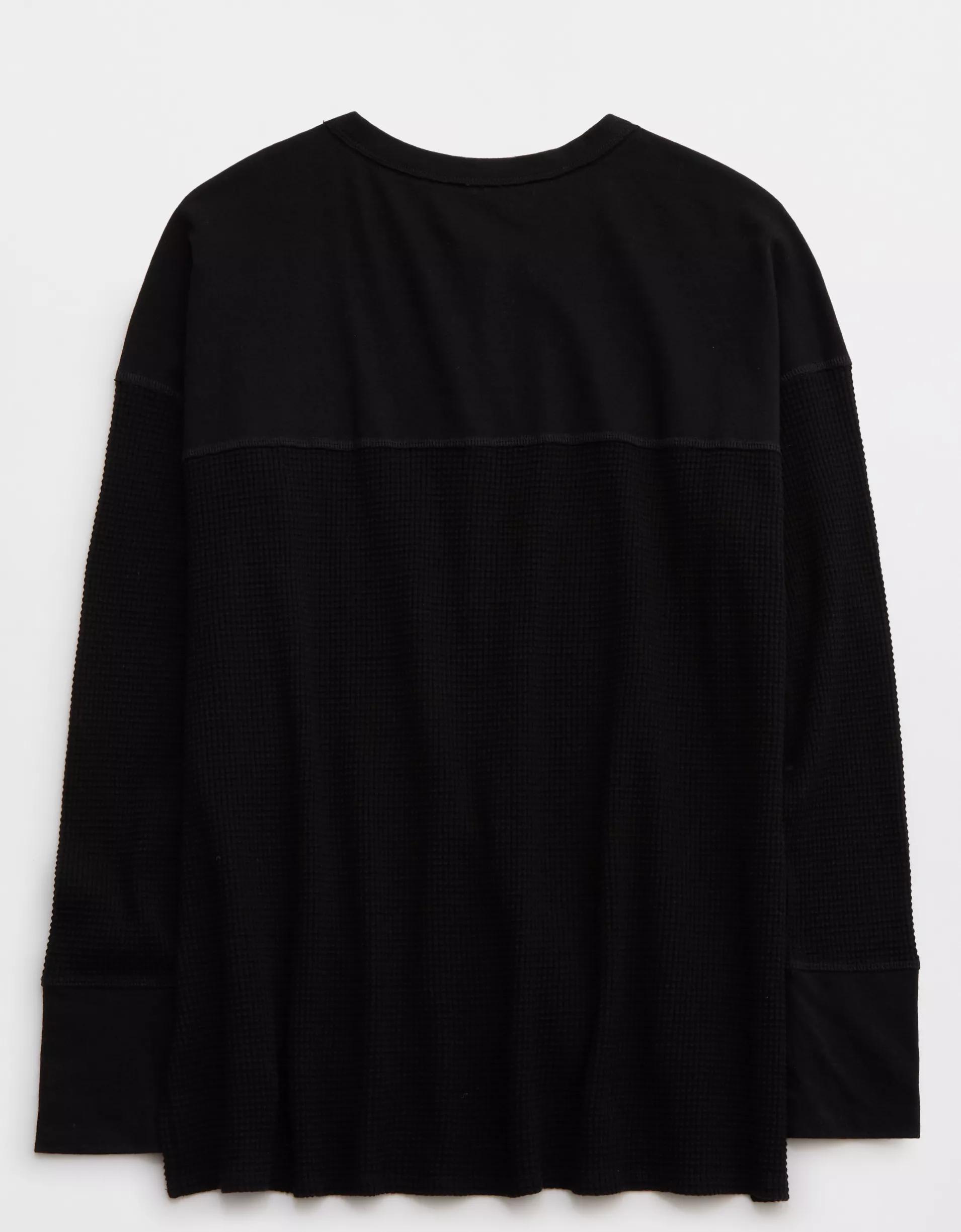 OFFLINE By Aerie Wow! Waffle Henley T-Shirt Product Image