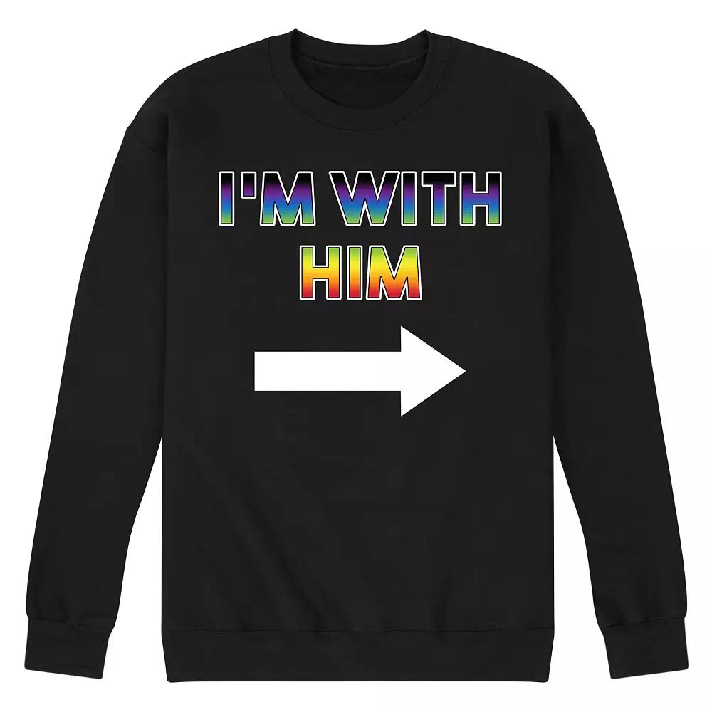 Men's I'm With Him Fleece Sweatshirt,  Product Image