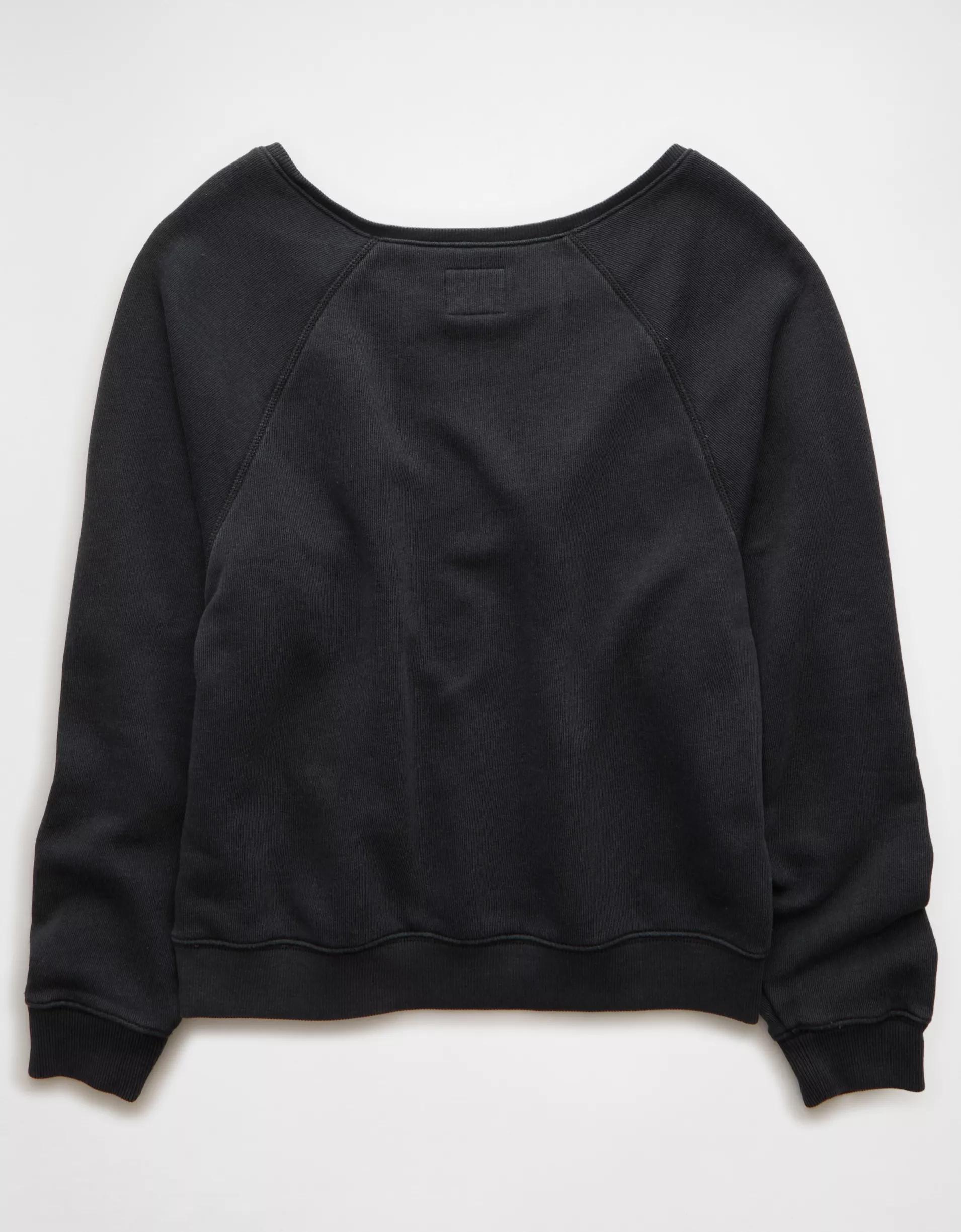 AE USC Trojans Graphic Off The Shoulder Sweatshirt Product Image