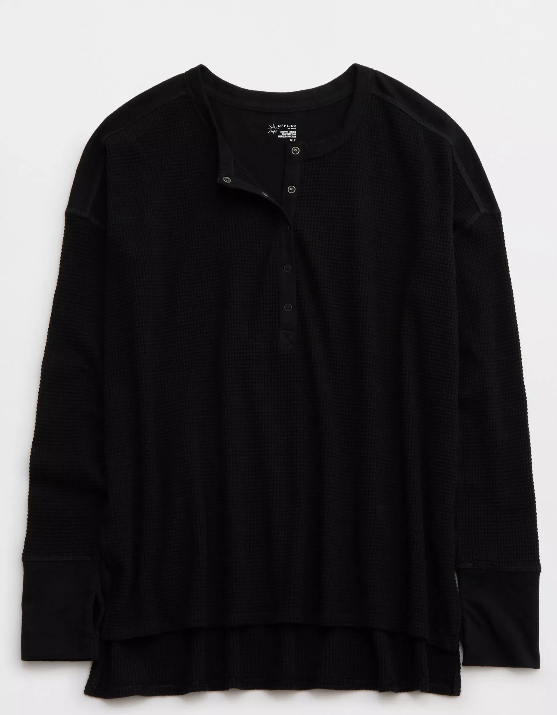 OFFLINE By Aerie Wow! Waffle Henley T-Shirt Product Image