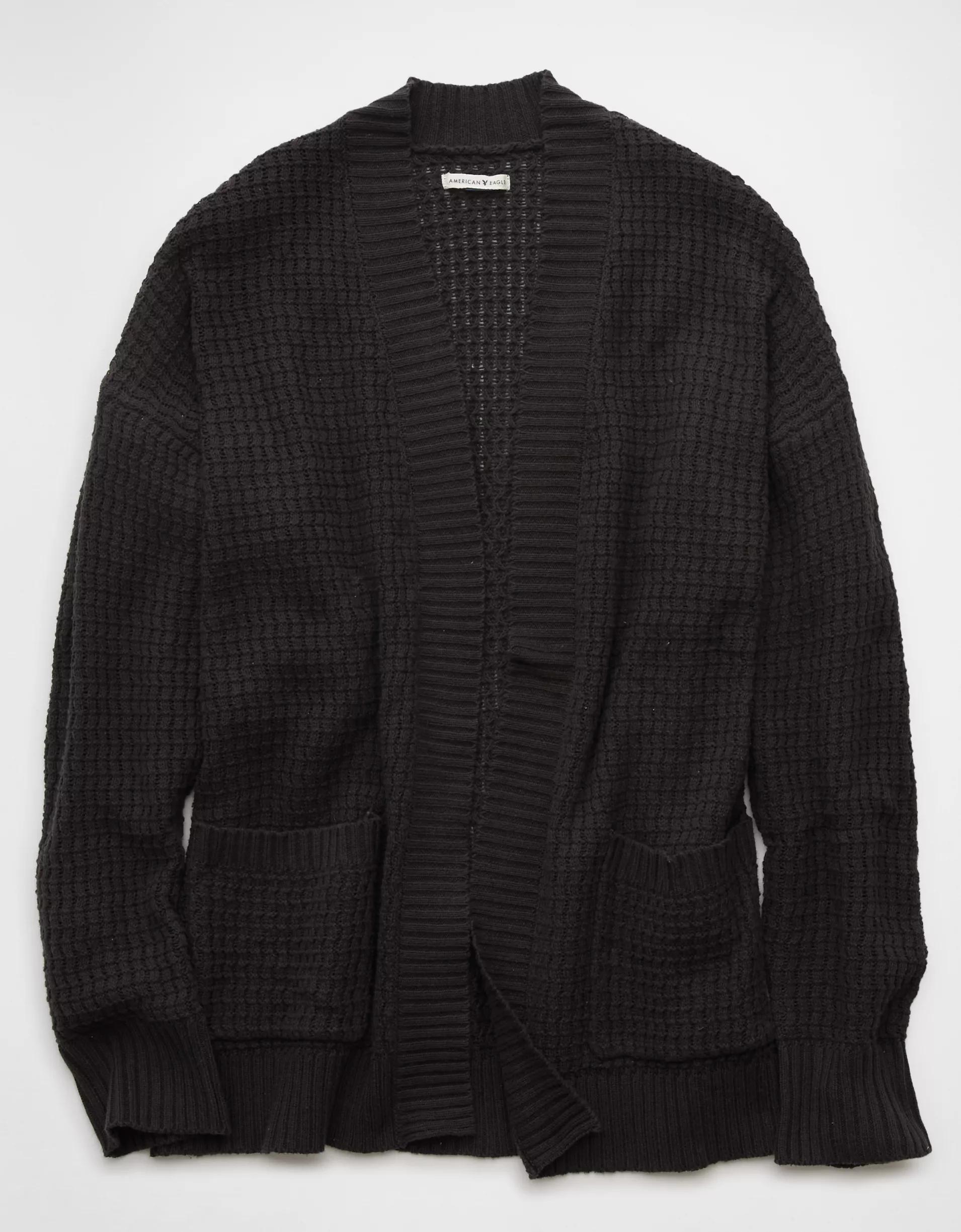 AE Open Knit Cardigan Product Image