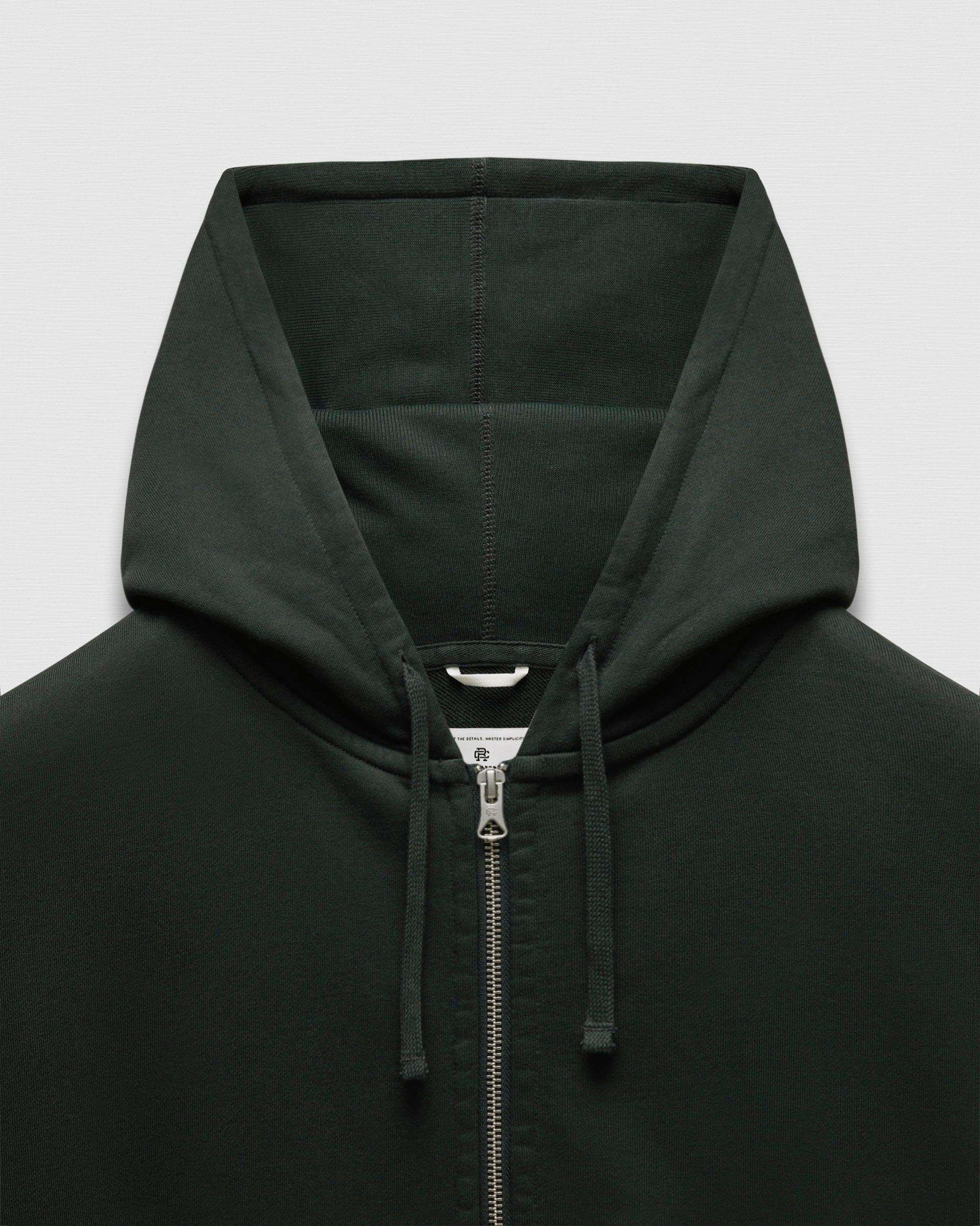 Midweight Terry Relaxed Zip Hoodie Male Product Image