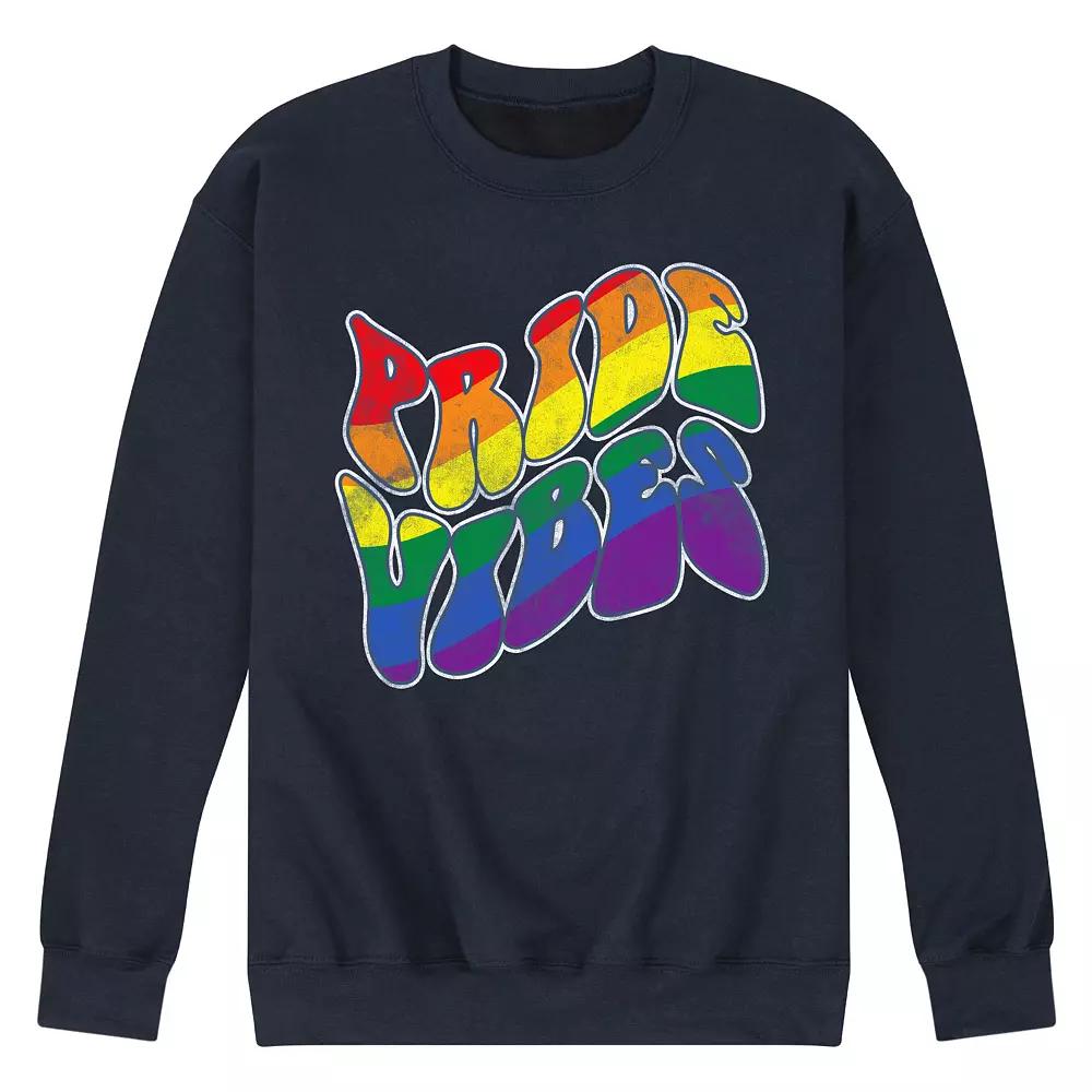 Men's Pride Vibes Fleece Sweatshirt,  Product Image