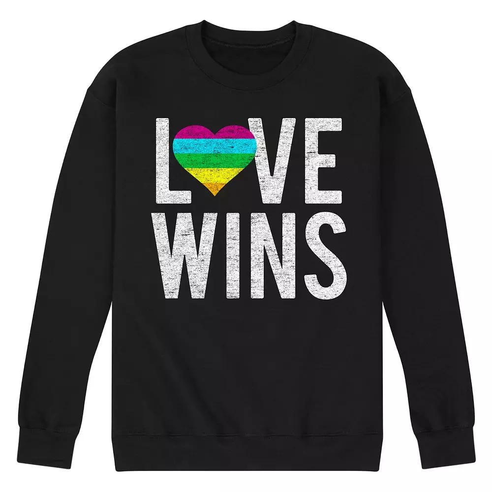 Men's Love Wins Fleece Sweatshirt,  Product Image