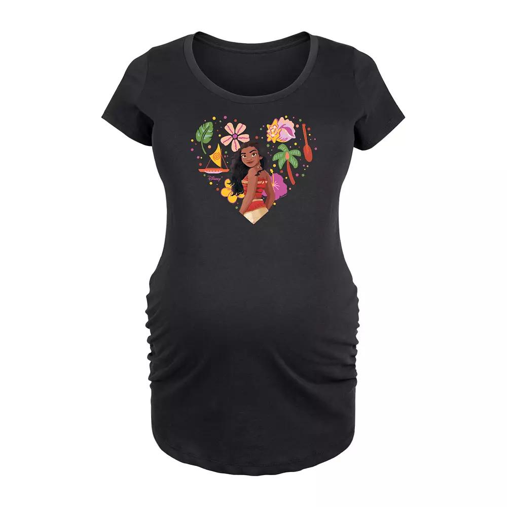 Disney's Moana Maternity Heart Graphic Tee, Women's,  Product Image