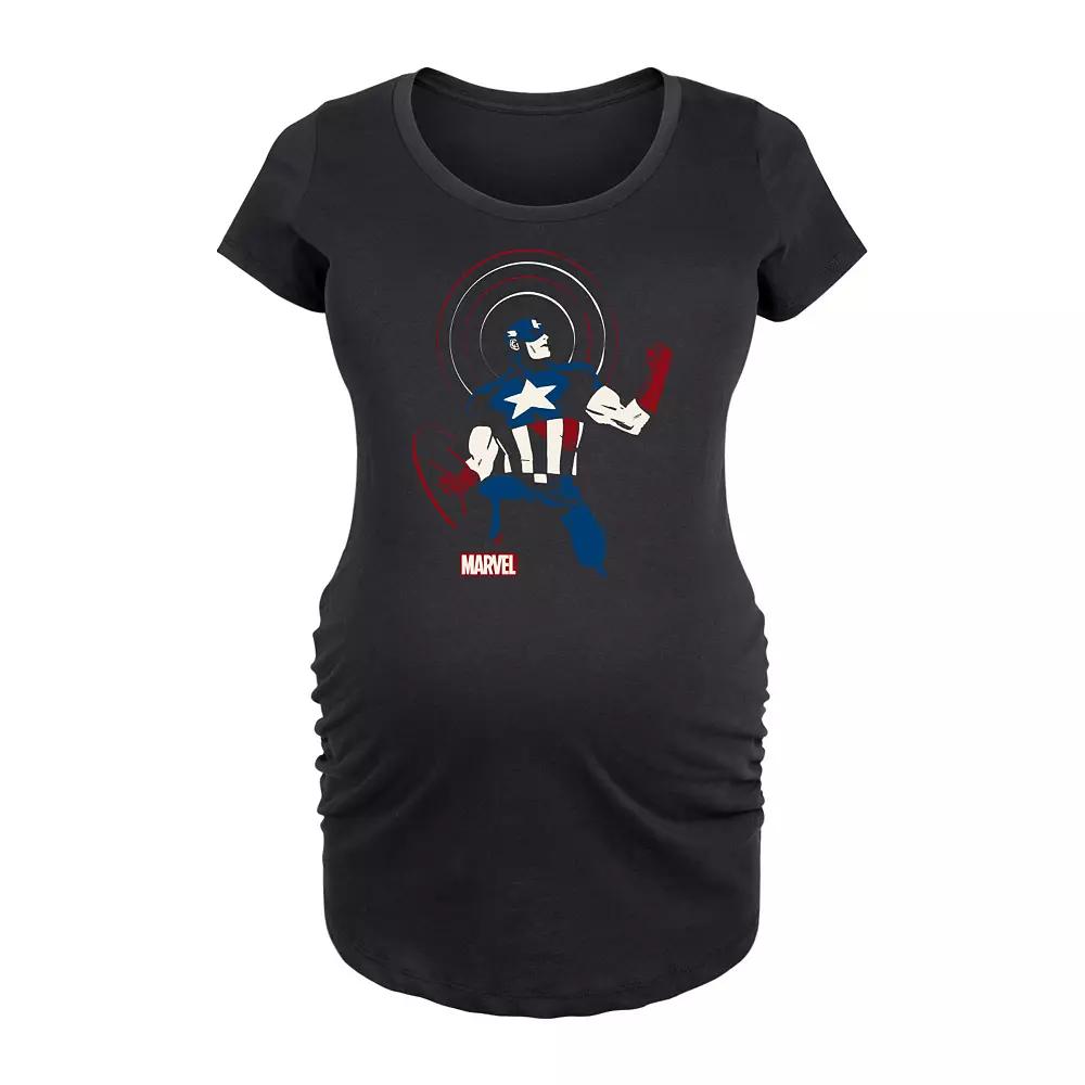 Maternity Marvel Avengers Icon Logos Graphic Tee, Women's,  Product Image