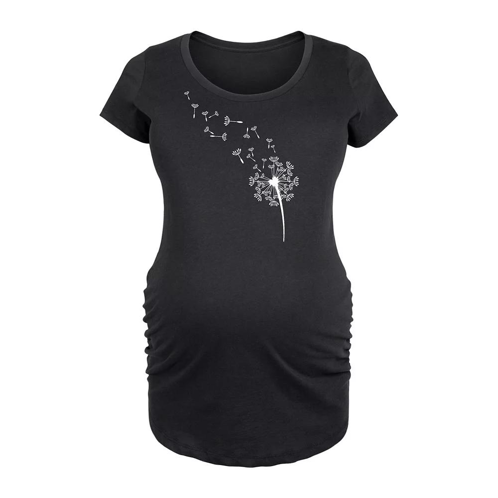 Maternity Dandelion Seeds Graphic Tee, Women's,  Product Image