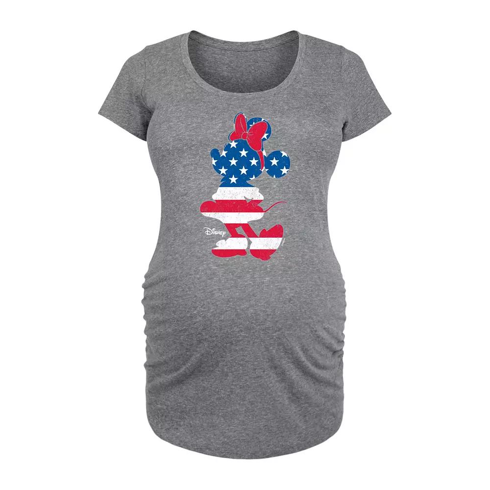 Disney's Minnie Mouse Maternity Americana Graphic Tee, Women's,  Product Image