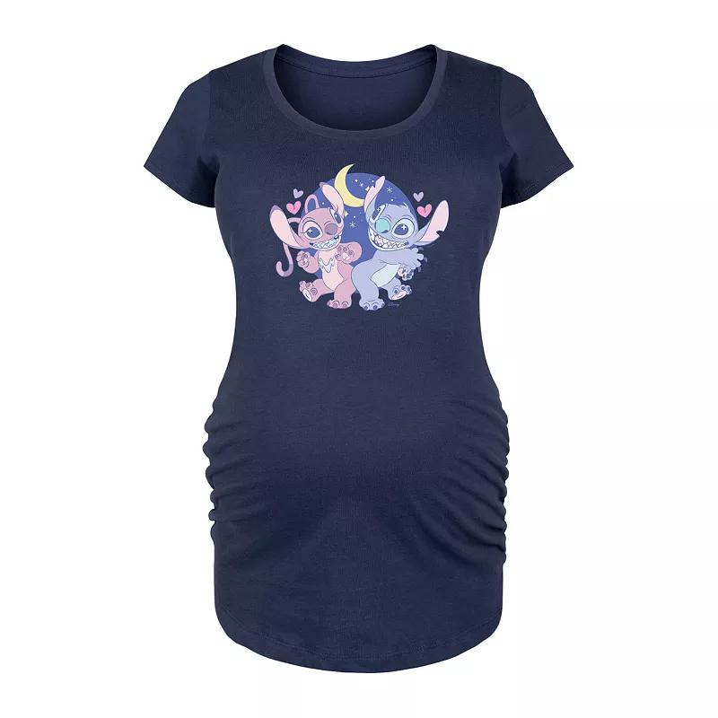 Disney's Lilo & Stitch Maternity Stitch Angel Graphic Tee, Women's,  Product Image