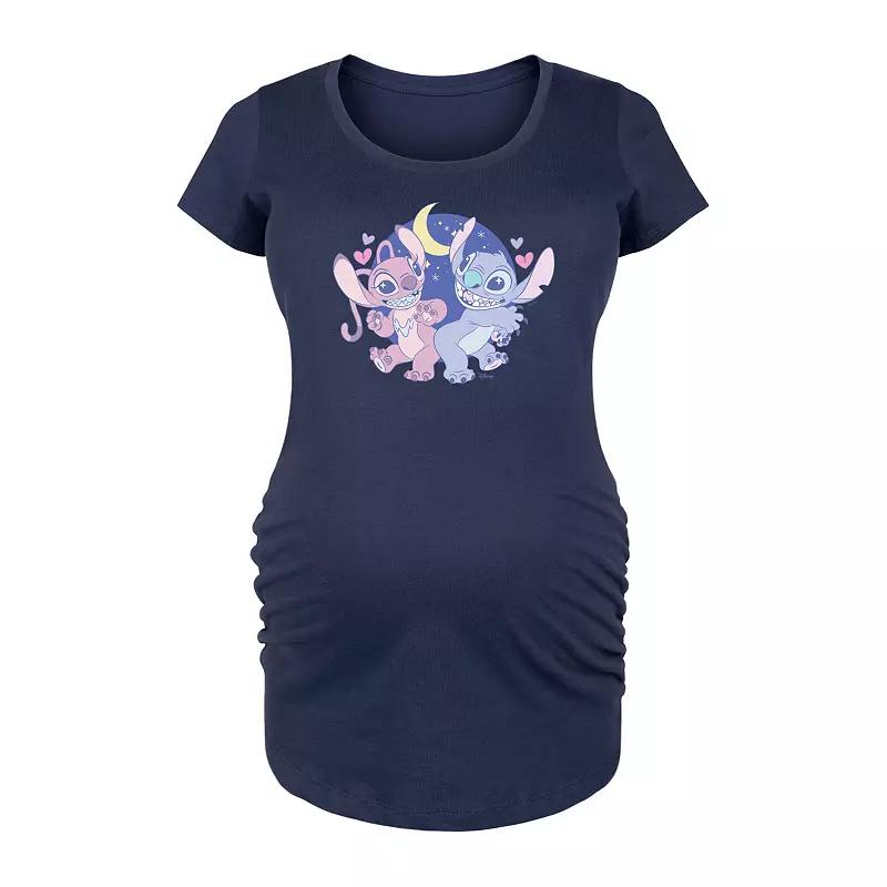 Disney's Lilo & Stitch Maternity Stitch Angel Graphic Tee, Women's,  Product Image