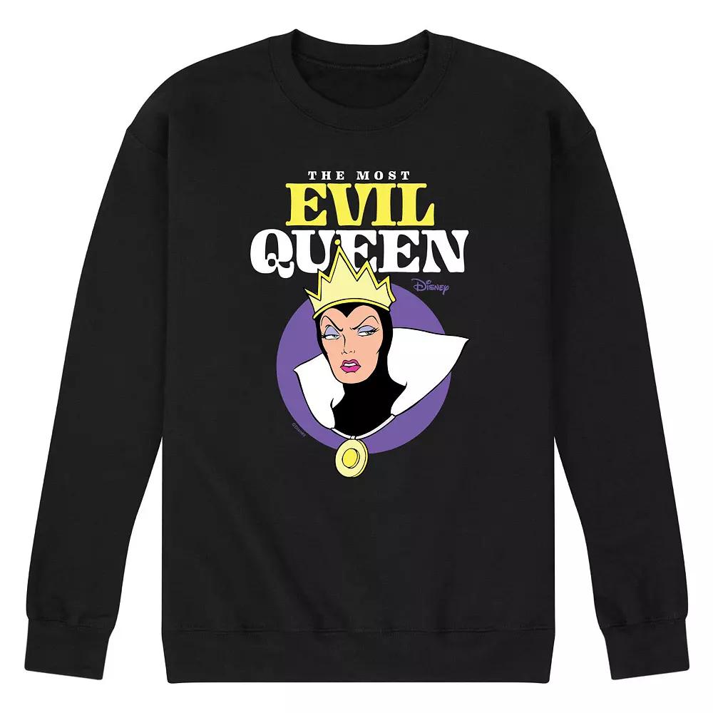 Disney Villains Men's Most Evil Queen Fleece Graphic Tee,  Product Image