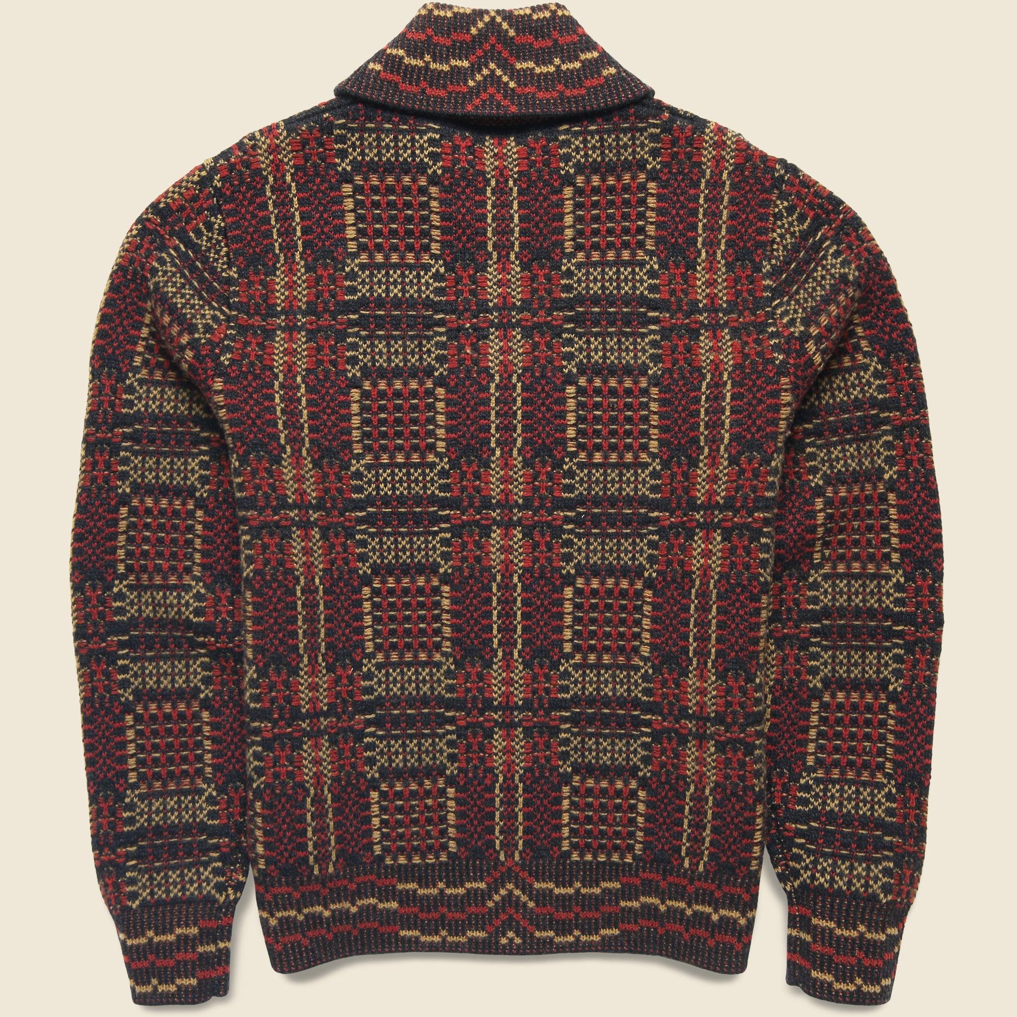 Wool Jacquard Cardigan - Multi Product Image
