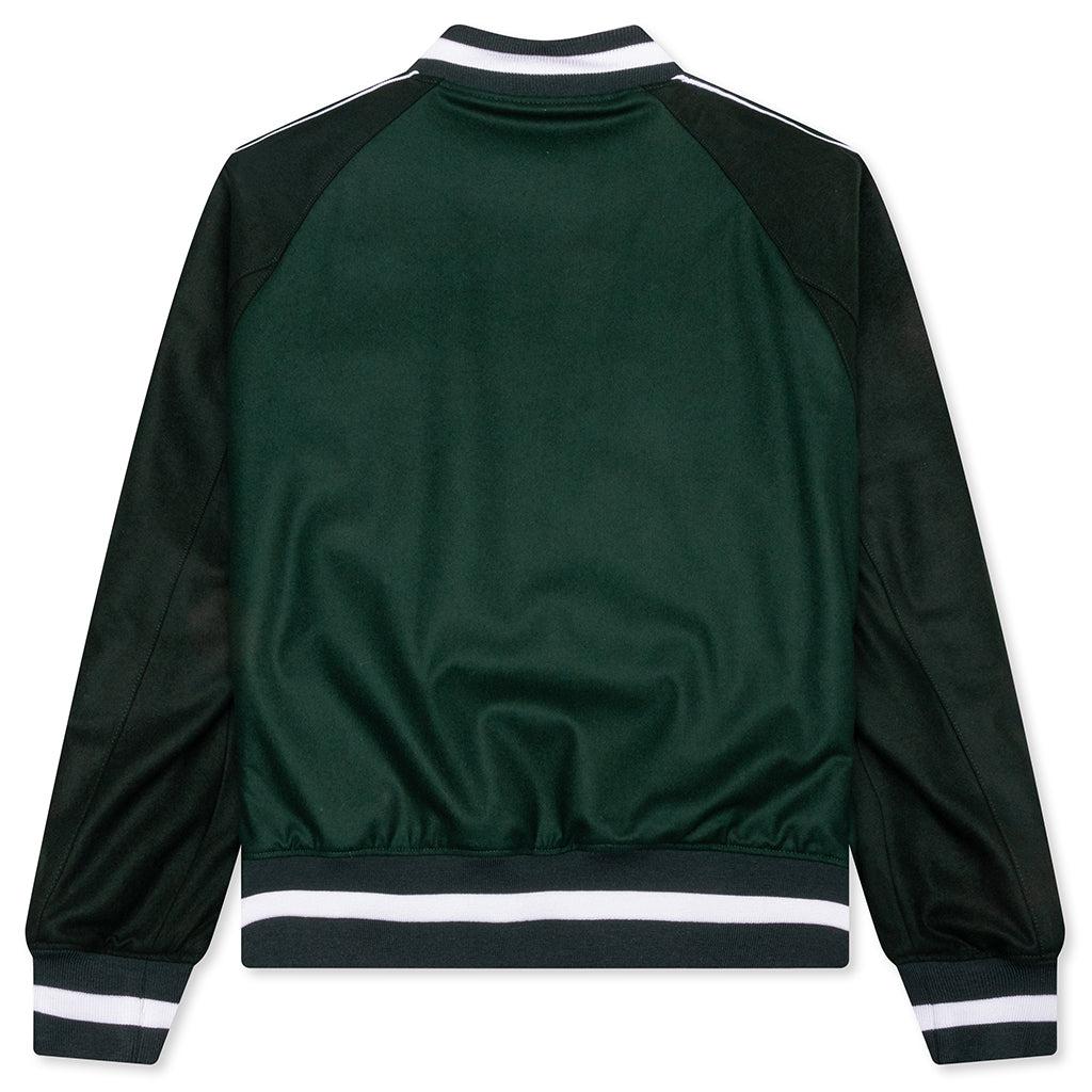 College Varsity Wool Jacket - Dark Green Male Product Image