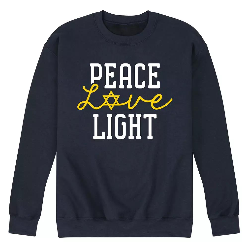 Men's Peace Love Light Sweatshirt,  Product Image