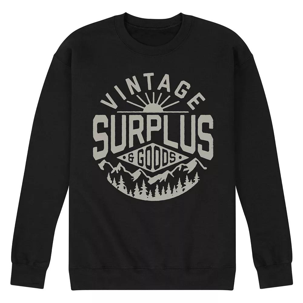 Men's Vintage Surplus Goods Graphic Sweatshirt,  Product Image