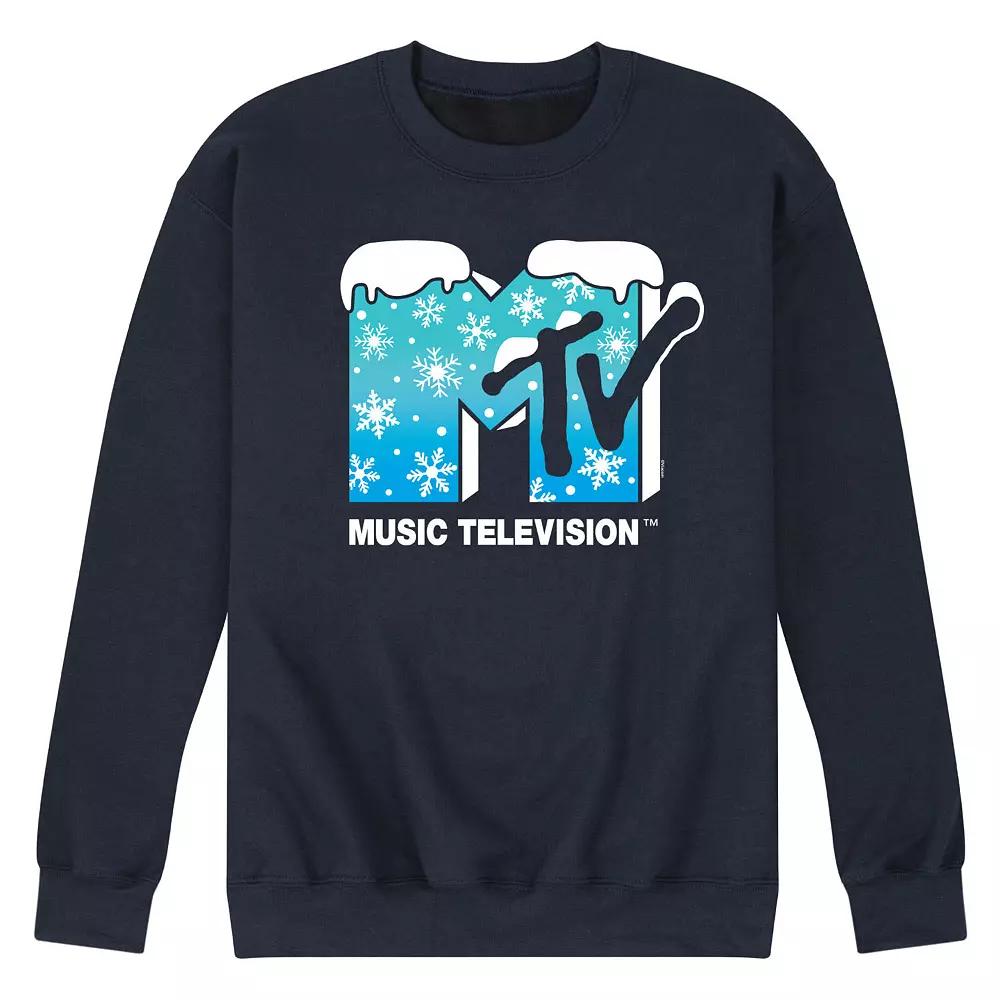Men's MTV Snowflakes Logo Fleece Sweatshirt,  Product Image