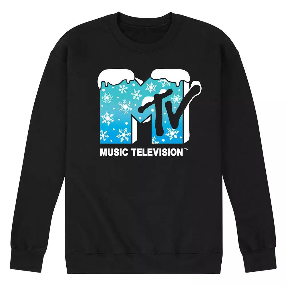 Men's MTV Snowflakes Logo Fleece Sweatshirt,  Product Image